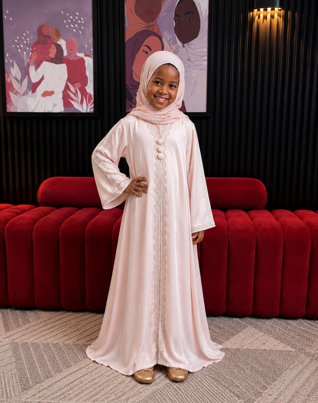 Kids abaya 08